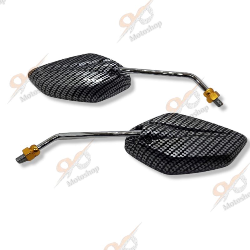Spion Jupiter Mio NMAX Vixion Karbon Carbon Tangkai Gsgsng Crom Chrome Panjang Yamaha Lexi Sepasang