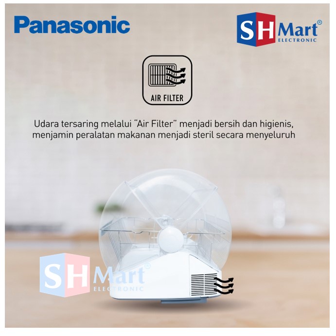 DISH DRYER PANASONIC DSTERILE STERILIZER DISH DRYER WITH AG CLEAN ANTI BACTERIA NEW FD-S03S21 / FDS03S21 PENGERING PIRING (MEDAN)