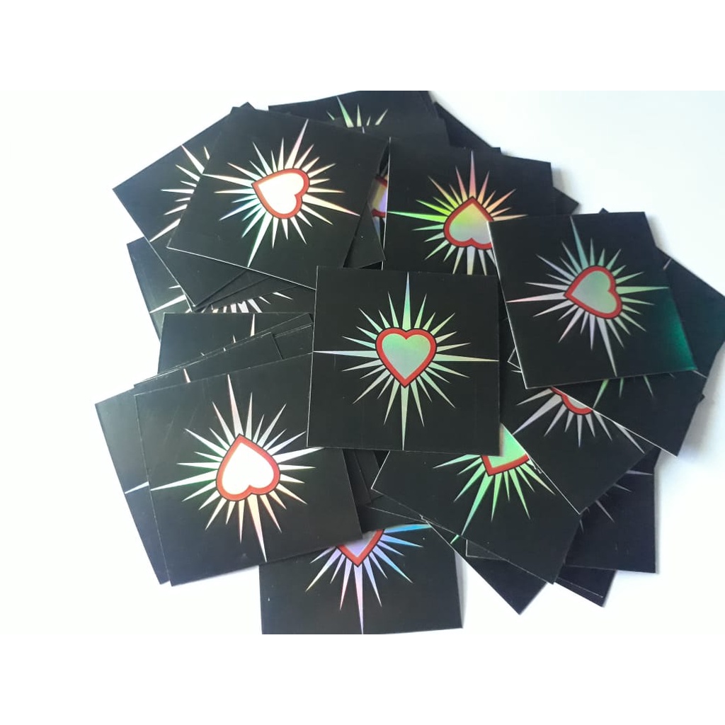 

stiker psht printting hologram stiker logo psht hati bersinar 5 cm