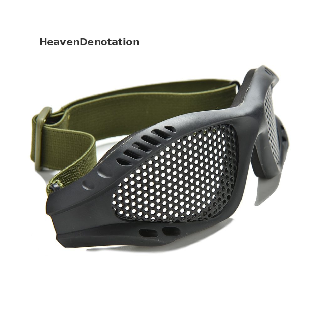 (Heavendenotation) 1pc Kacamata Goggles Mesh Metal Taktis Anti Kabut Untuk Paintball / Airsoft