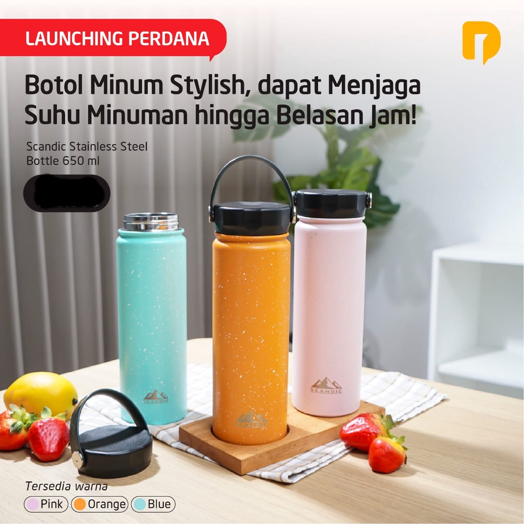 Scandic Stainless Steel Bottle 650 ml