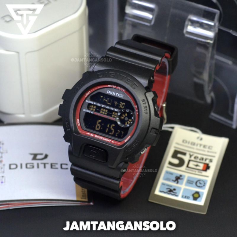 JAM TANGAN DIGITEC TWOTONE ORIGINAL PRIA WANITA SPORT RUBBER HIKING DIVING SEPEDA MURAH DIGITAL 5099
