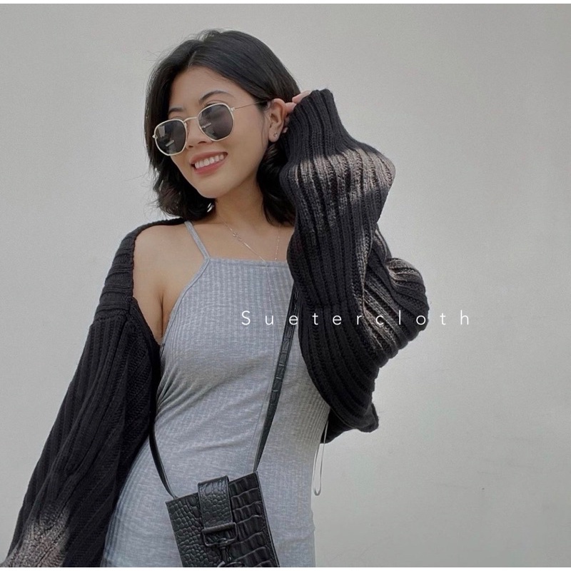 Kardigan Wanita/ Liam Oversize Crop Cardigan / Balero / Outer Knit Premium / Crop Cardi / Crop Outer