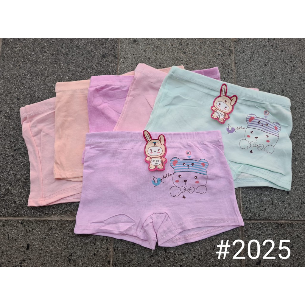 (3pcs) Sattire Kids 2025 - Celana dalam boxer anak - Boxer anak perempuan