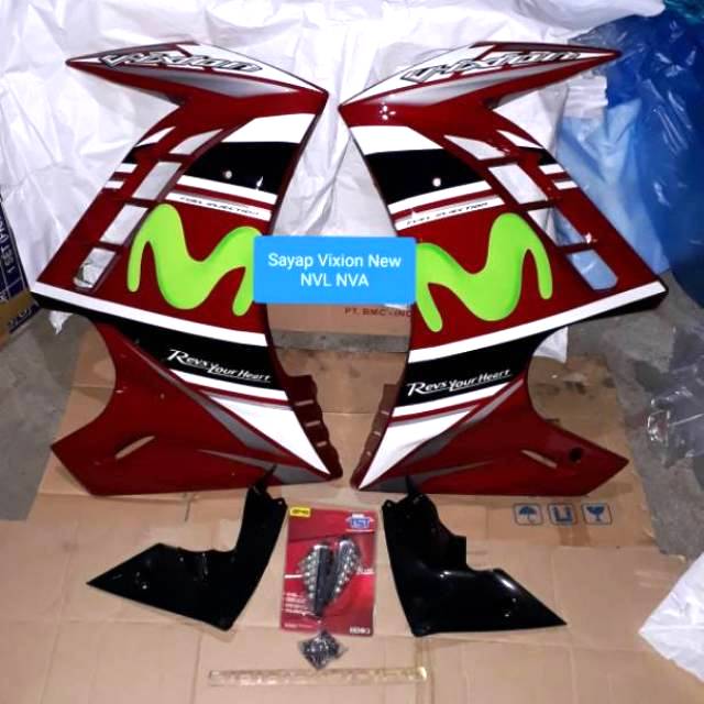 Half fairing new vixion NVL NVA Sayap Vixion New body samping Vixion Advance Lightning