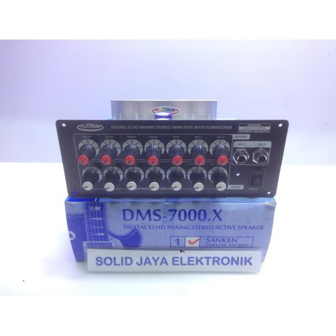 ((BISA COD)) KIT POWER SPEAKER AKTIF STEREO DMS 7000 2 TINGKAT MIXING ECHO MIC SUBWOOFER SUB KARAOKE