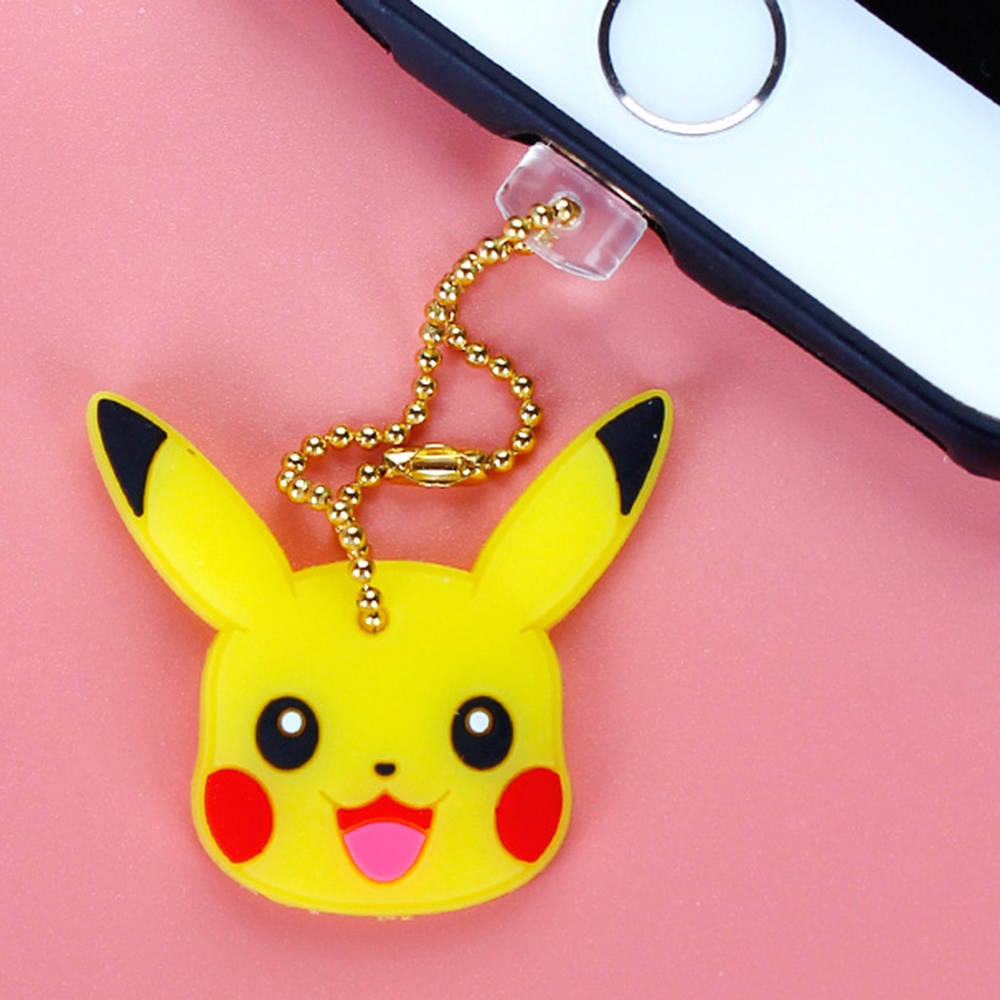 【COD Tangding】1pc Dust Plug / Plug / Penutup Port Charging Hp Anti Debu Motif Kartun