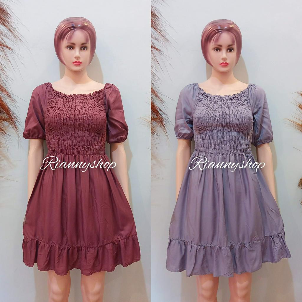 DRESS LILY RAMPEL BALI MOTIF &amp; POLOS Fit To L