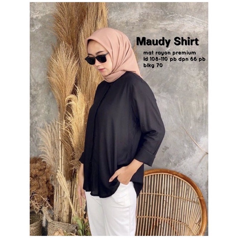 MAUDY SHIRT BLOUSE WANITA RAYON PREMIUM-5