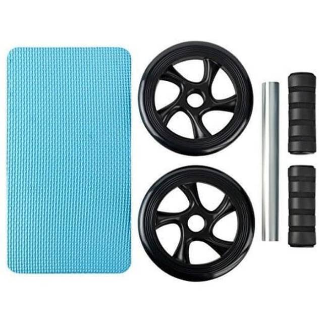 Ab Wheel Ab Roller Double Wheel Alat Sit up Alat Gym Fitness Roda Yoga