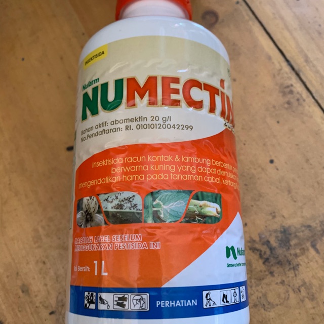 Numectin 1 liter insektisida racun kontak dan lambung murah glosir