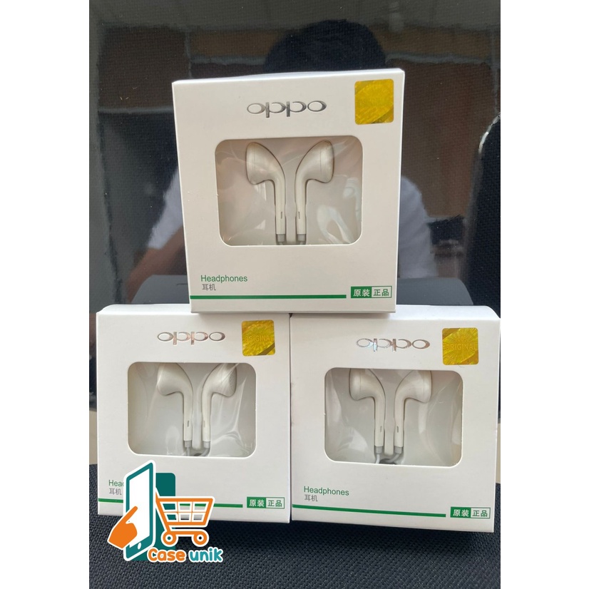 Headset Oppo Original 100% Headset Oppo F9 F 7 F5 F3 A15 a5 A9 F11 pro F1s A71 A83 A37 A3s CS3279