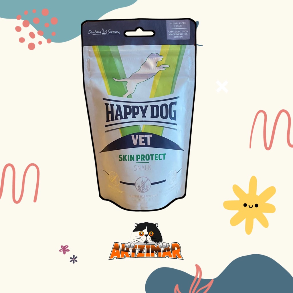 Happy Dog Vet Snack Skin Protect 85gr cemilan anjing