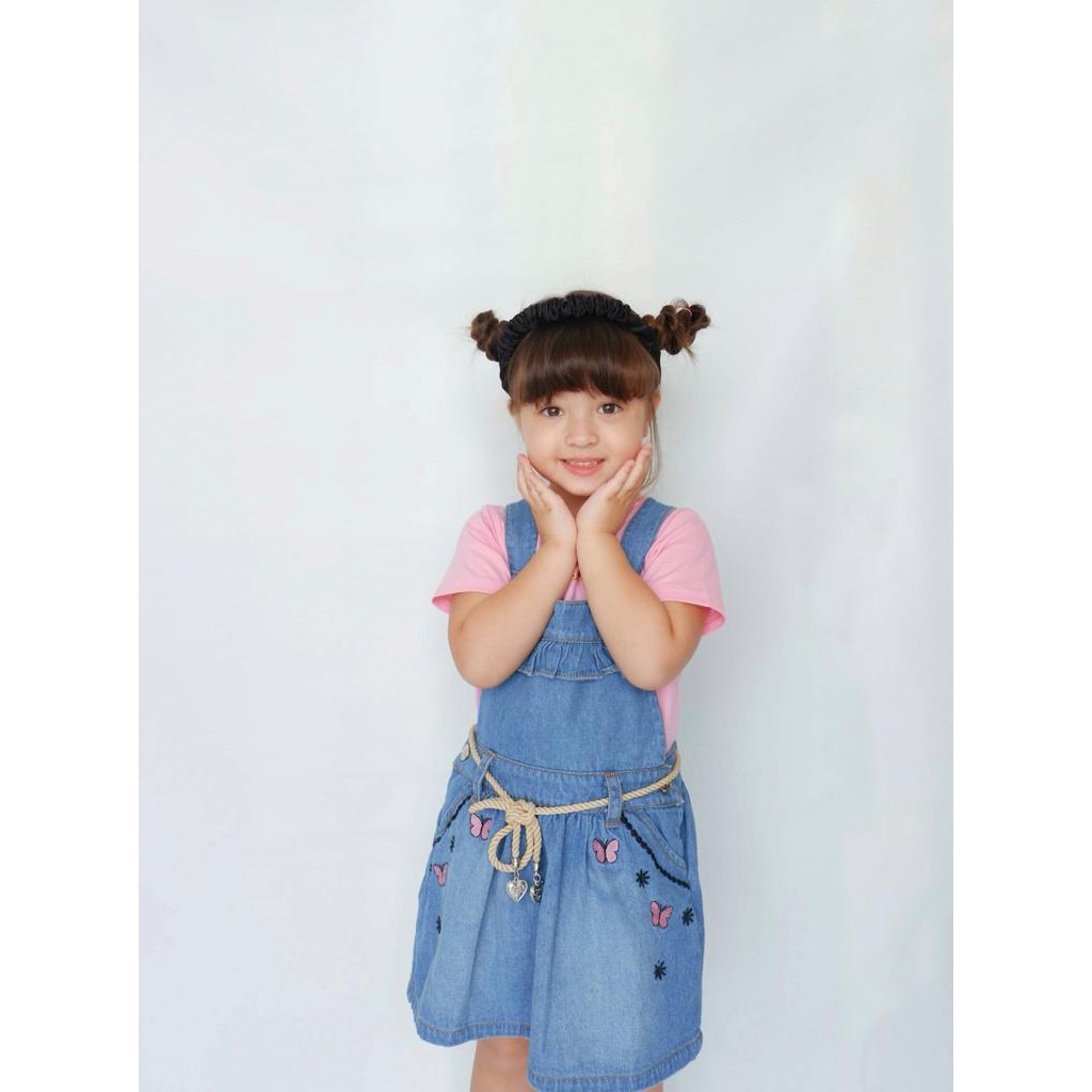 jeans setelan anak setelan overall Baju Anak Perempuan  Setelan Overall Jeans anak by Flowkids usia 2-10 tahun-7