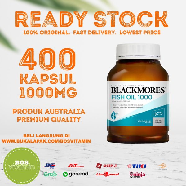 Murah -  Blackmores Fish Oil 1000mg - 400 kapsul