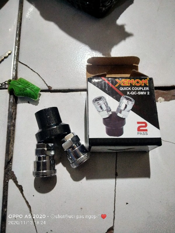Coupler Kompresor Cabang 2 Quick Coupling 2 Way