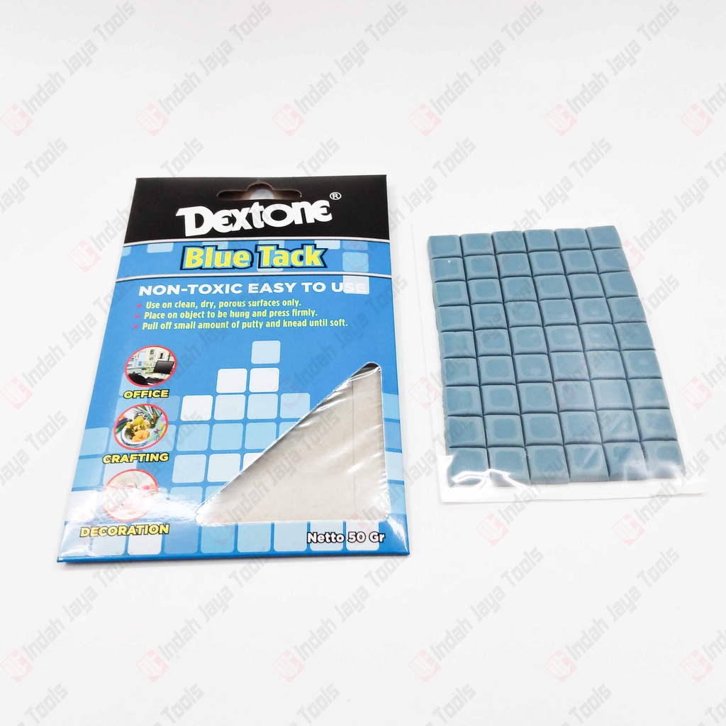 DEXTONE BLUE TACK - Lem Pengganti Pin Paku Magnet Lem ATK Karet Gum