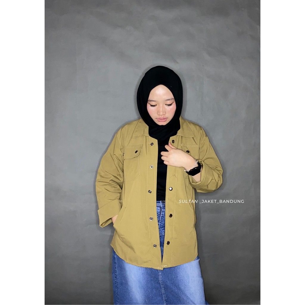 Jaket Semi Parka || Trucker Jacket || Size M - XXL-KHAKI