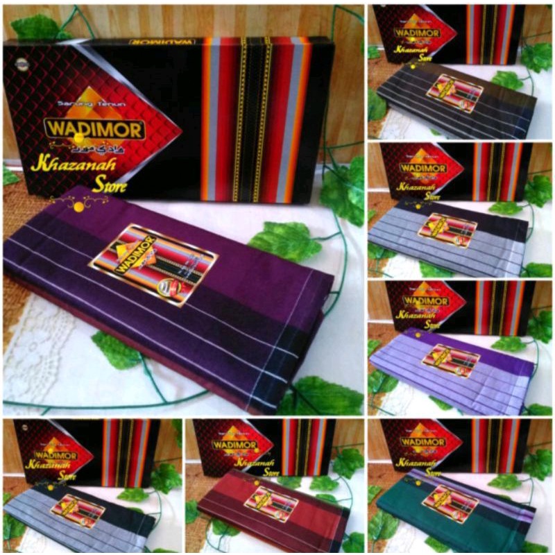 sarung tenun premium dewasa cap wadimor motif tigadara benang 5500 katun textile murah