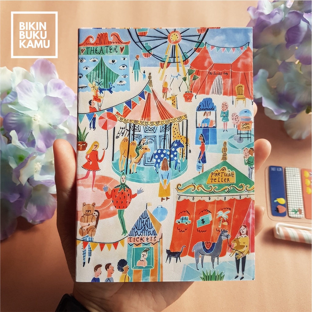 

[57gsm] A6 Notes Notebook Mini Saku Pocket Book Bookpaper Softcover Polos - Carrousel