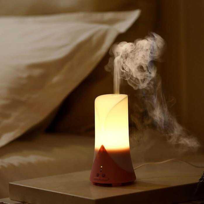 Taffware Air Humidifier Aromatherapy Night Light LED 60ml - HUMI H515 [Putih]