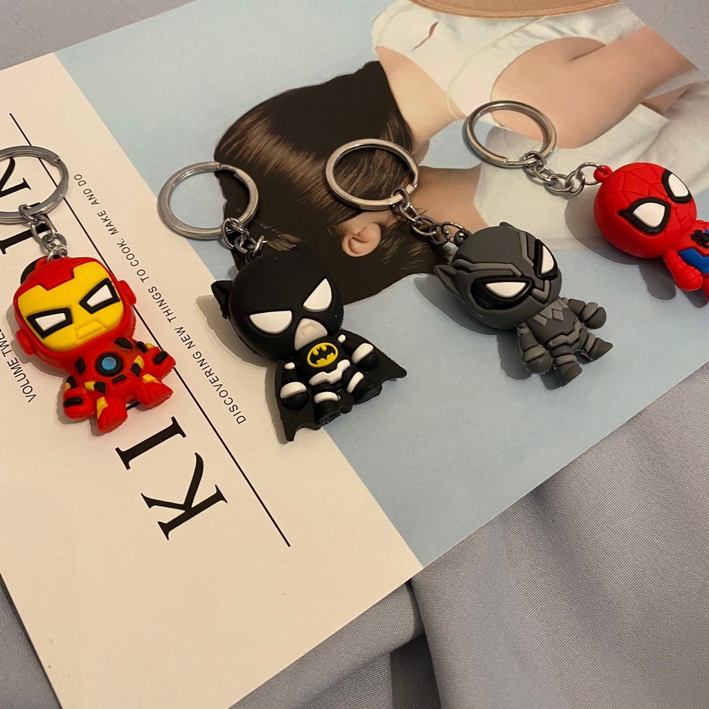 GANTUNGAN KUNCI SUPERHERO AVENGER MODEL TERBARU ADA 4 KARAKTER LENGKAP KEYCHAIN HERO BENTUK TERBARU UNIK LUCU BISA GROSIR DAN COD BEST PREMIUM QUALITY