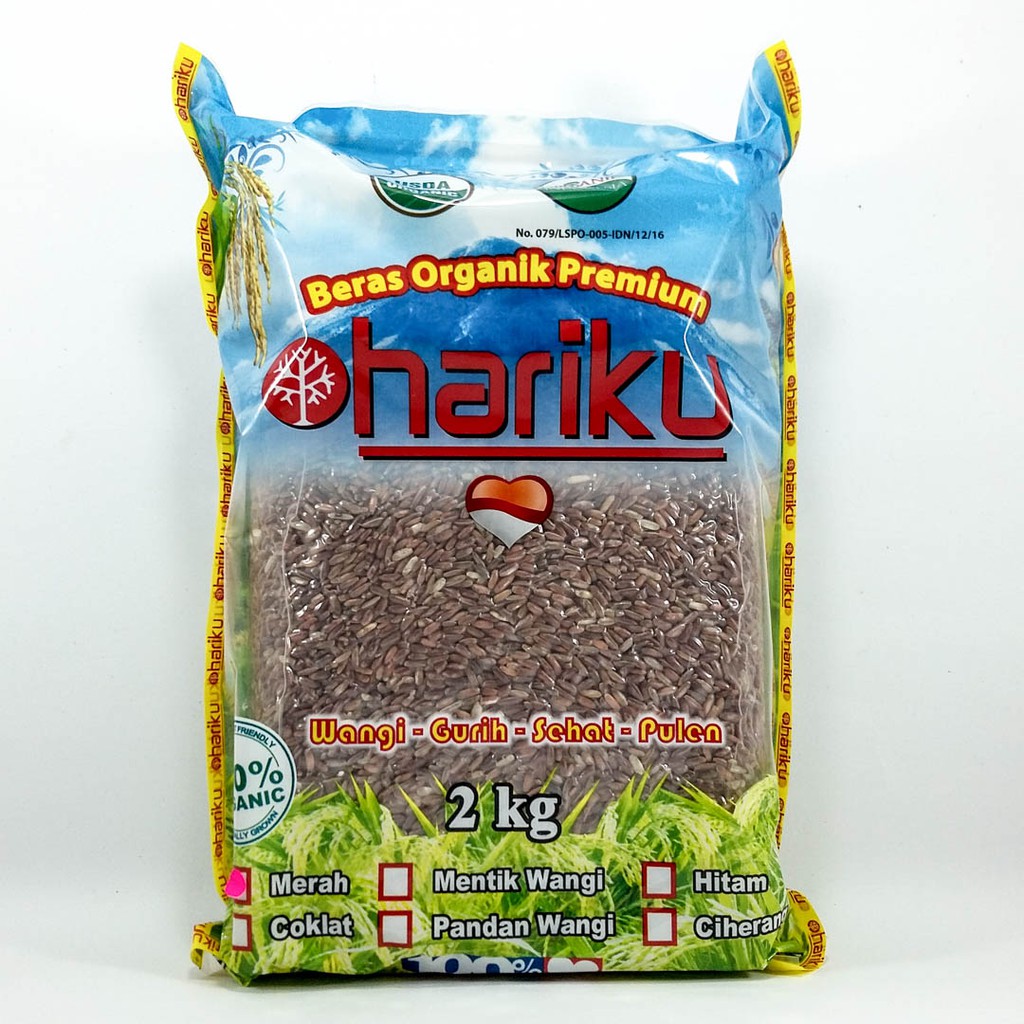 

Hariku Beras Merah Organik 2 kg