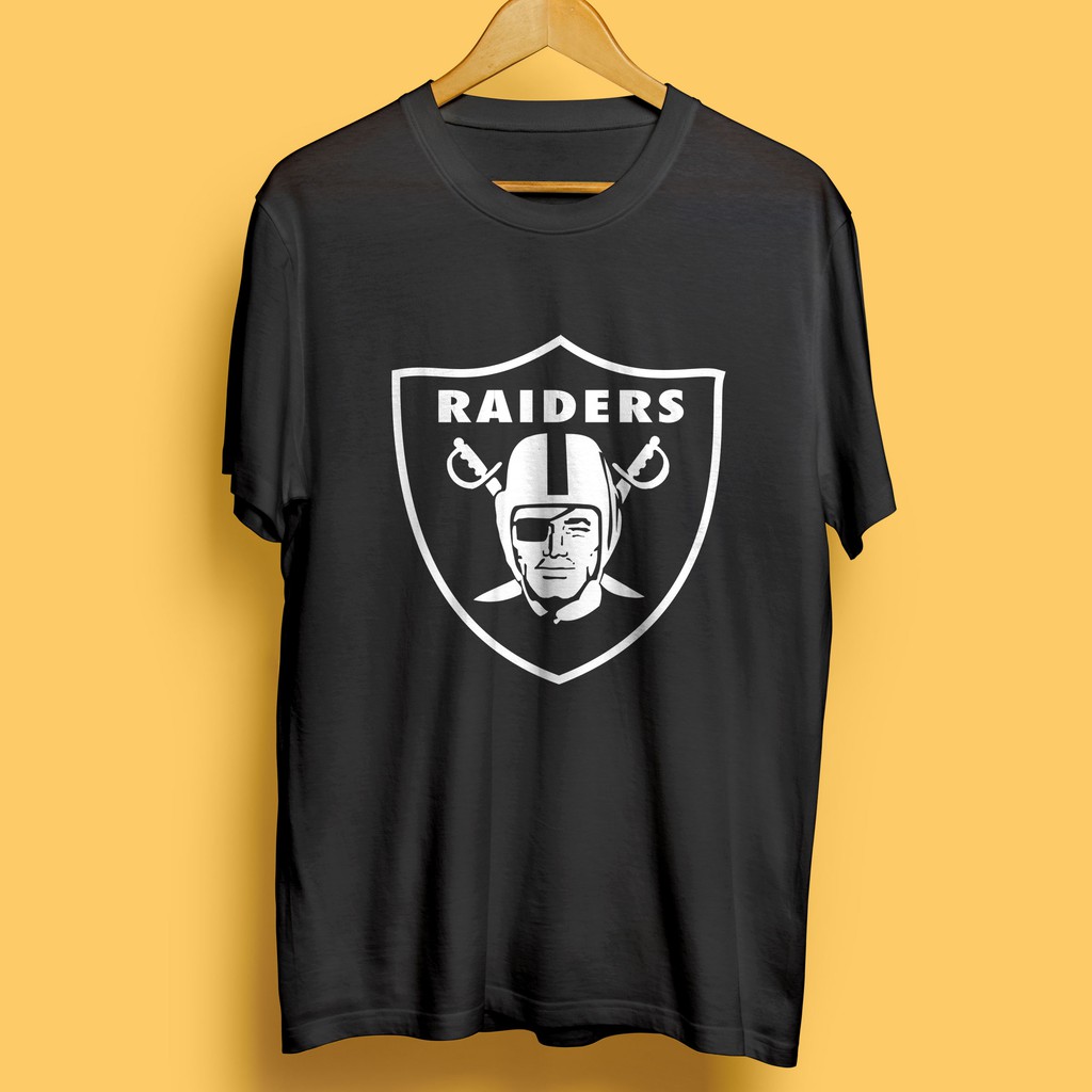Kaos T-shirt Las Vegas Raiders NFL Football Baju Katun Pakaian Custom