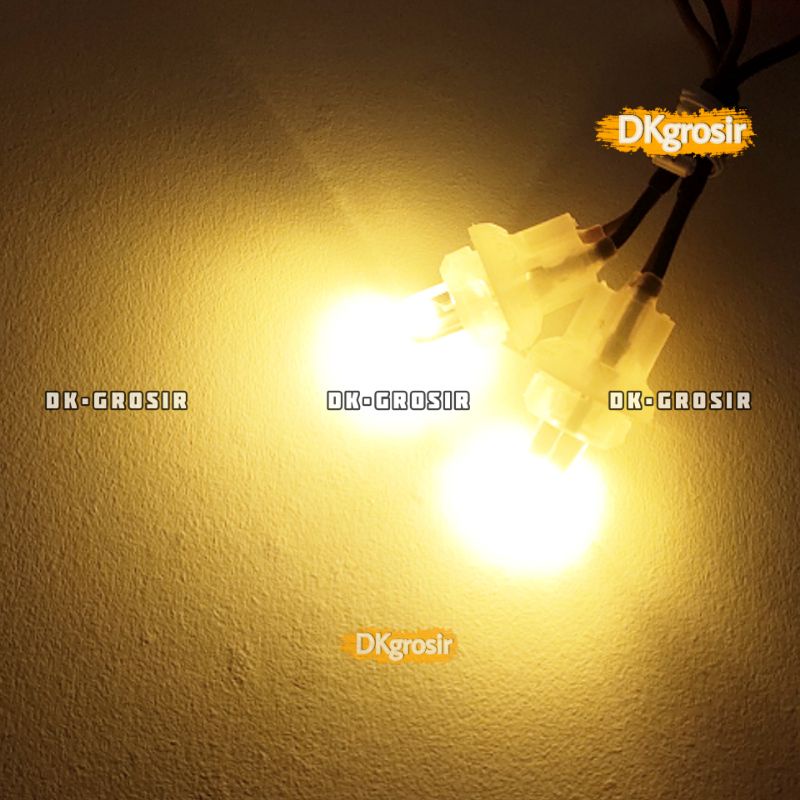 2Pc - Lampu LED -  Lampu Sen colok LED T10 Senja Sein Mode Diam / standby - Lampu senja, spedoo Pink, biru, kuning, ice blue-KUNING