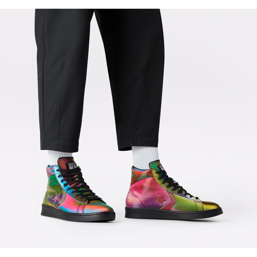 converse pro leather iridescent