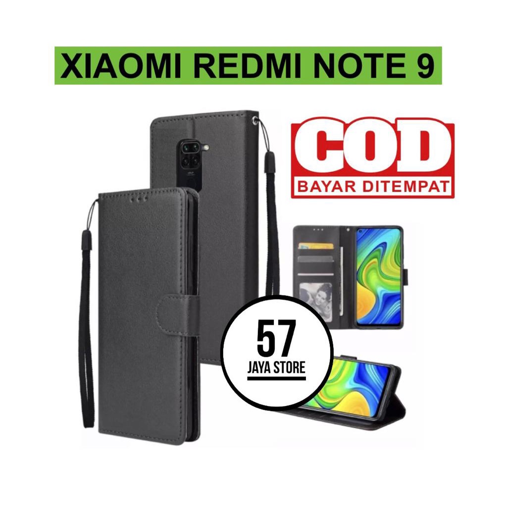Flip Case Xiaomi redmi note 9 Flip Dompet Casing HP Wallet Leather cover