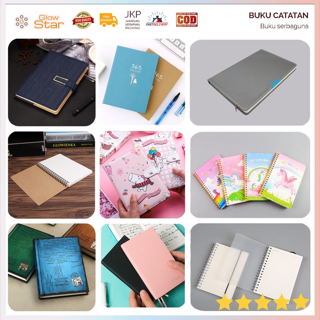 Buku Diary, Catatan Kerja, Menggambar Sketchbook Drawing, Memo Cover (Kulit Kertas/Hardcover) A5/A6