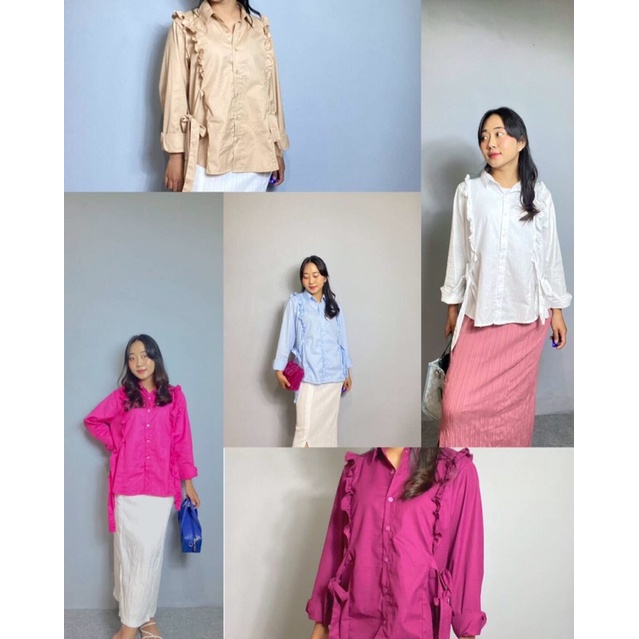 LULA RUFFLE TOP/ATASAN WANITA/KEMEJA WANITA