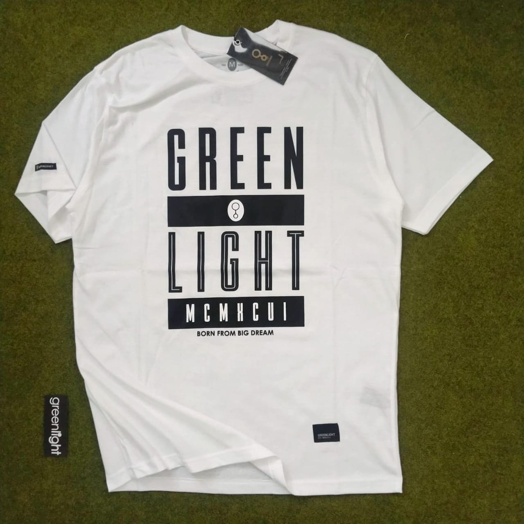 KAOS GREENLIGHT PRIA M L XL KAOS DISTRO FREE STIKER BAJU TSHIRT COWOK KEREN MOTIF TERBARU