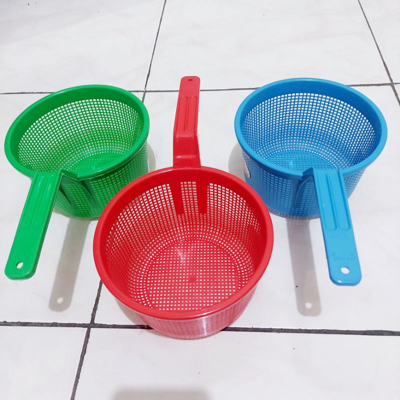 SARINGAN PLASTIK CUCI SAYUR DAN BUAH/SARINGAN MIE BASIC HOME LION STAR/SARINGAN SERBAGUNA