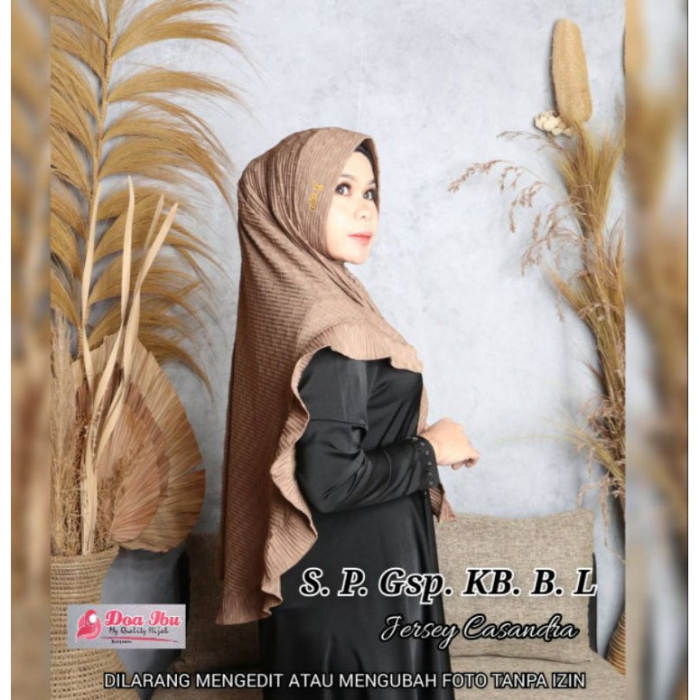 115 !!! JILBAB DOA IBU PLISKET JUMBO SIZE L GESPER REMPEL BAWAH/HIJAB DOI  PRISKET CASANDRA KRUT KHIMAR 3 IN 1 ORIGINAL PREMIUM TERBARU BY BUNYAMIN-1