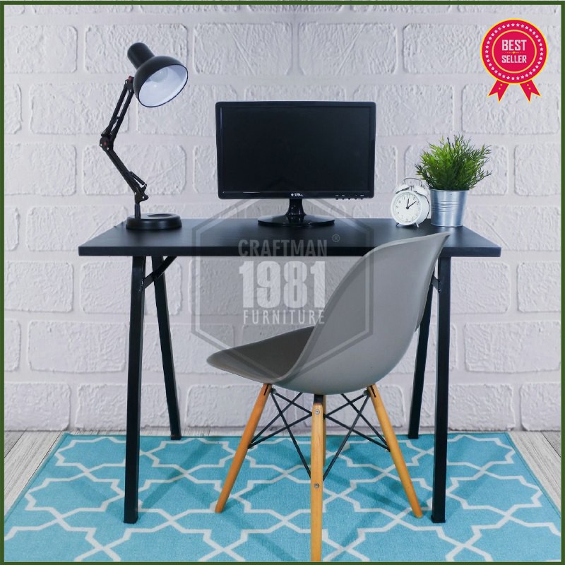 Meja Komputer Kerja Officetable Belajar Baca 100x50 Simple Minimalis