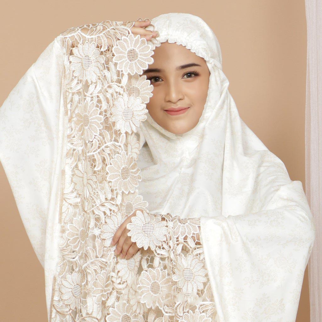 MUKENA RENDA UMROH 1 SET BORDIR EKLUSIVE  TASIKMALAYA KADO NIKAH SOUVENIR ULANG TAHUN IDUL FITRI