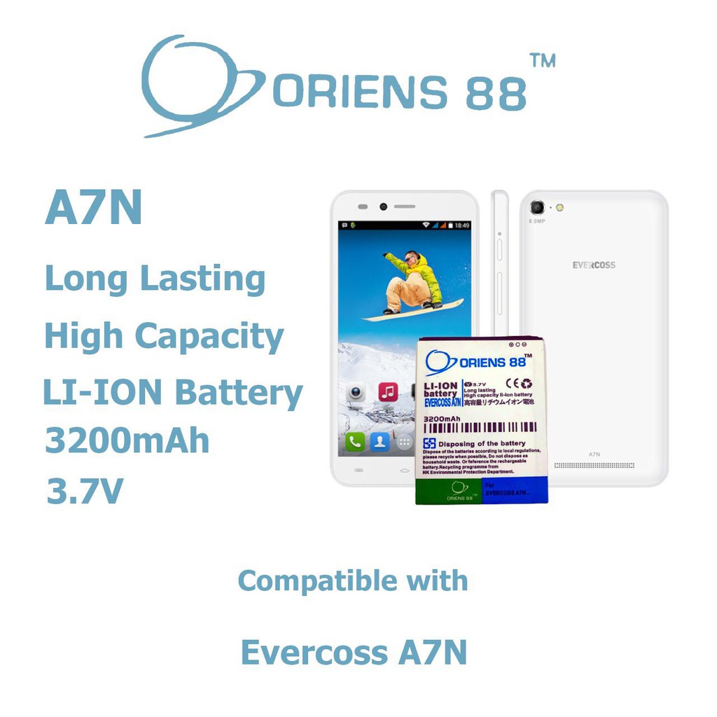 Baterai Batre Battery Double Power OR88/ Oriens88 Evercoss A7N