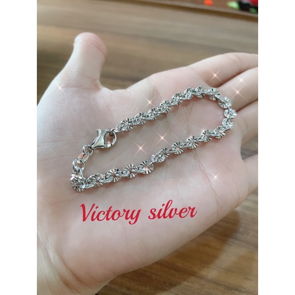 gelang perak asli 925 lapis mas putih #gelang nori ukir perak 925 lapis emas putih#