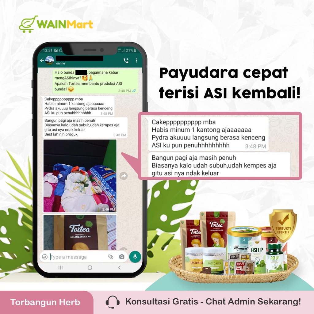 TORTEA Teh Celup Torbangun ORIGINAL Pelancar ASI Booster Tea Torbangun Herbal Untuk Ibu Menyusui