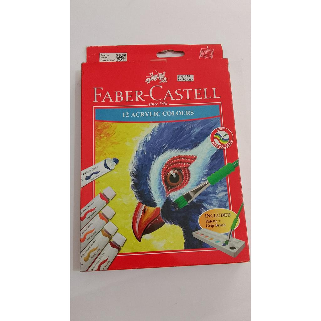 

Cat Lukis Acrilic Faber castell 12 Warna