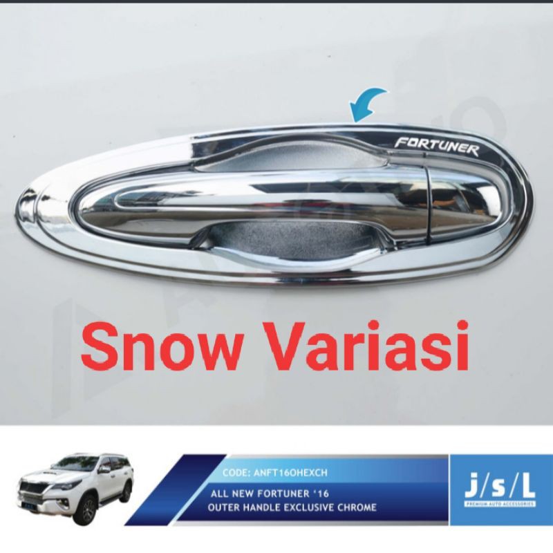 All New Fortuner Outer handle cover exclusive chrome JSL