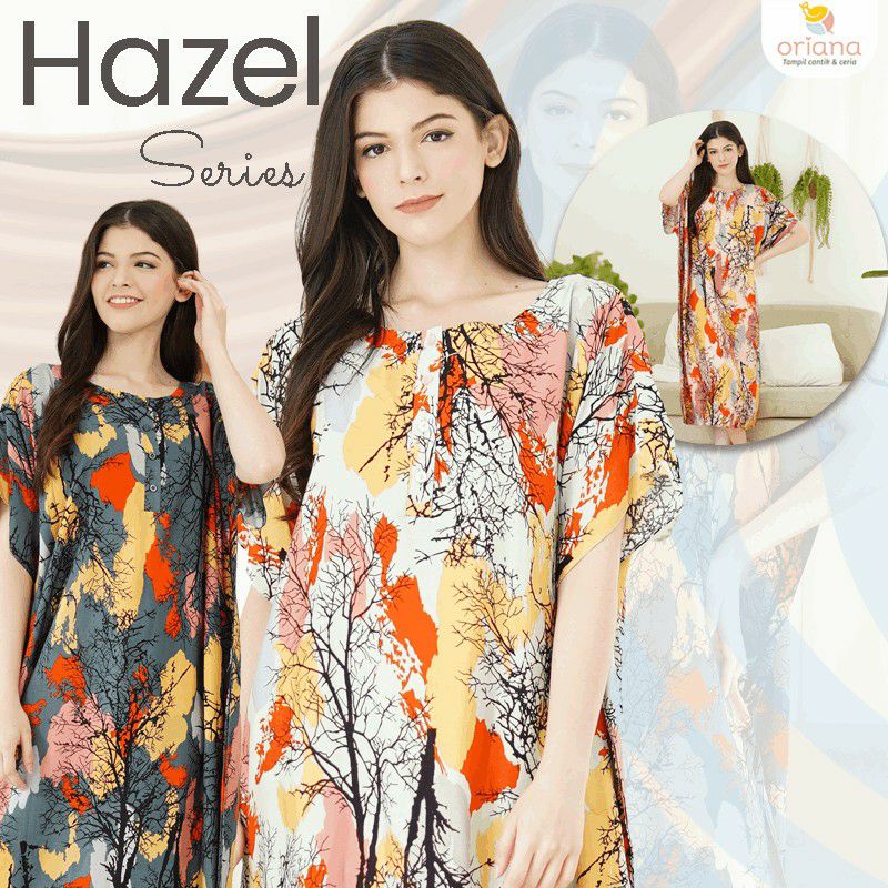 HOMEWEAR ORIANA HAZEL KAFTAN SERIES DASTER BUSUI PREMIUM DASTER RAYON MOTIF DASTER KEKINIAN JUMBO