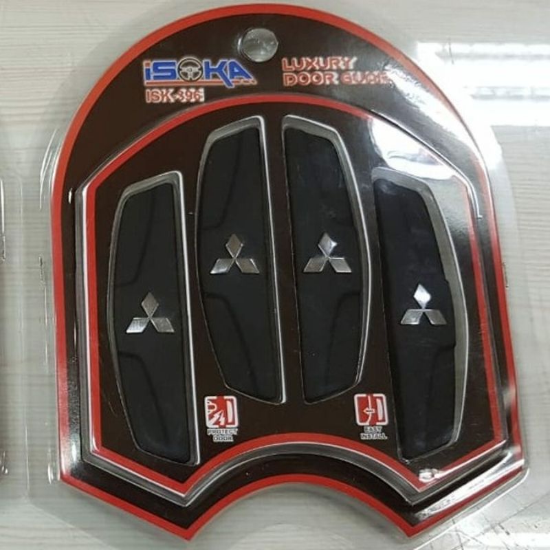 door guard pengaman pintu logo Mitsubishi mobil universal