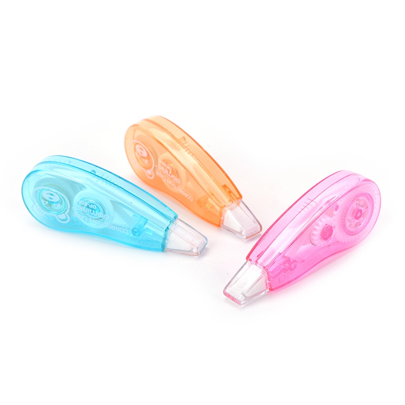 (LUCKID) 1pc Correction Tape / Tip-Ex Kertas Roller Warna Putih Untuk Sekolah / Kantor