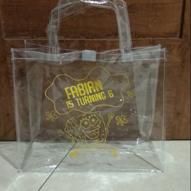 

Tas full mika bening + sablon mika 025 ( uk. P23, T25, lbr 12 cm )