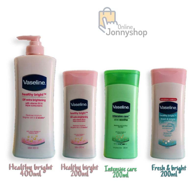 Vaseline hand &amp; body lotion 400ml dan 200ml