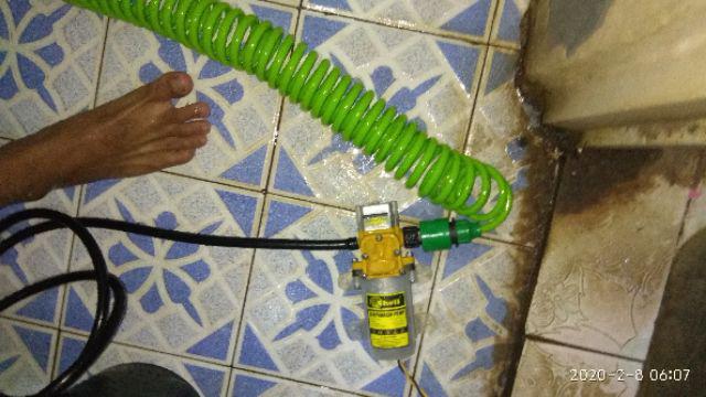 Selang Output Pompa Dc Selang Spiral Coil 9,12 Dan 15 Meter Dengan Water Stick