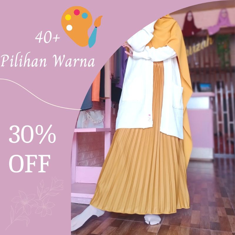 Eshal Pleated Skirt / Rok Plisket Panjang